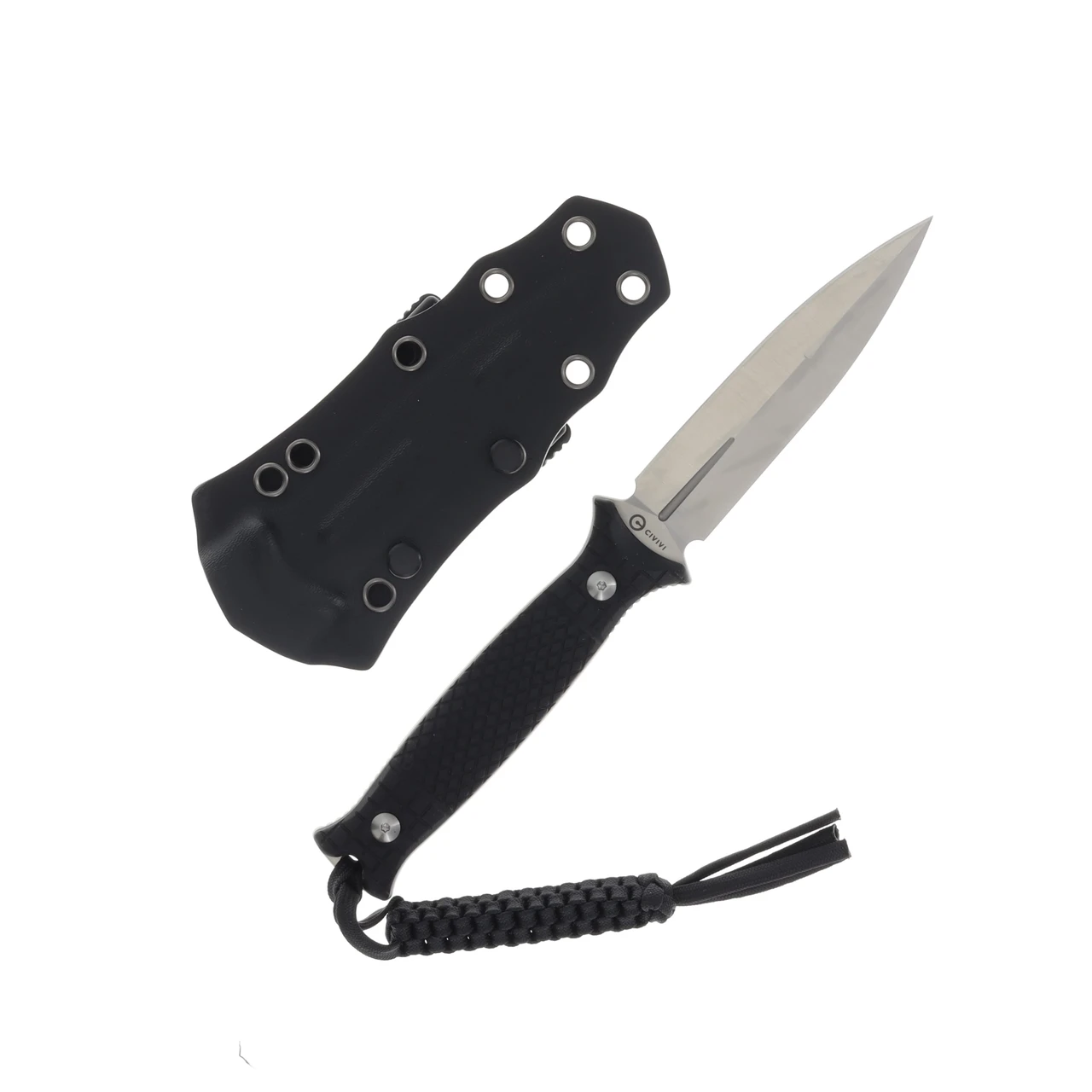 CIVIVI Perfrico Fixed Blade Knife 4.49 Inch Plain Satin Dagger C23026-1