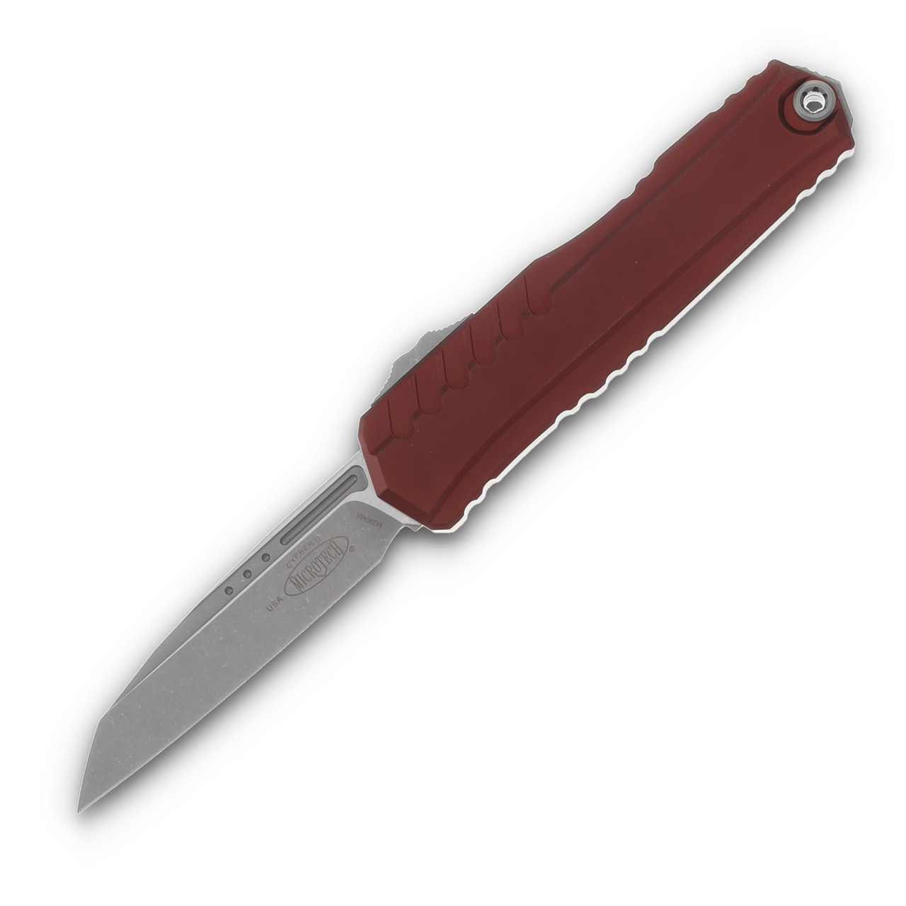 Microtech Knives Cypher II OTF Auto Merlot 3.5in Apocalyptic Blade AUMT124110APMR