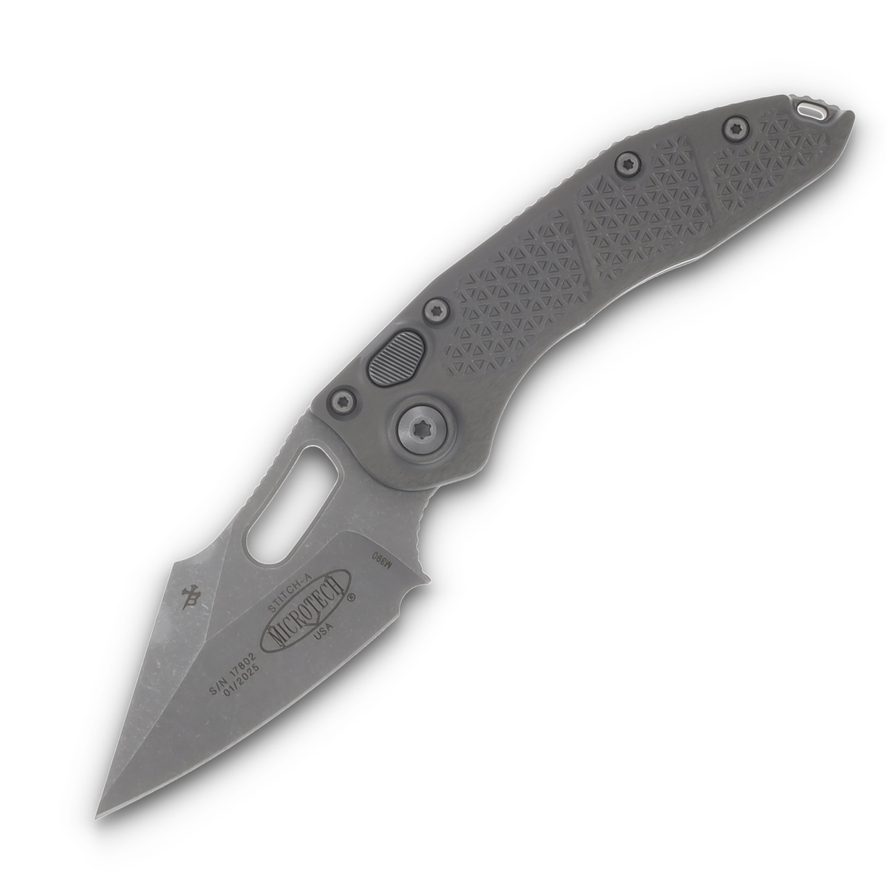 Microtech Stitch Automatic Knife Apocalyptic Drop Point/Natural Clear AUMT16910APNC