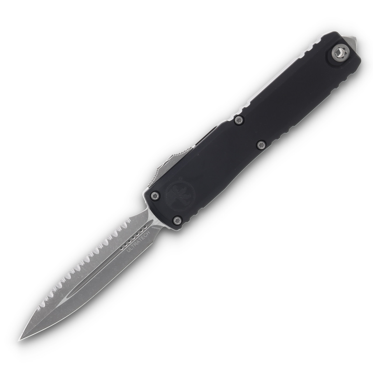 Microtech Knives Ultratech GEN III ZBP OTF DE 3.55in Full Serr Apoc Dagger AUMT112212AP