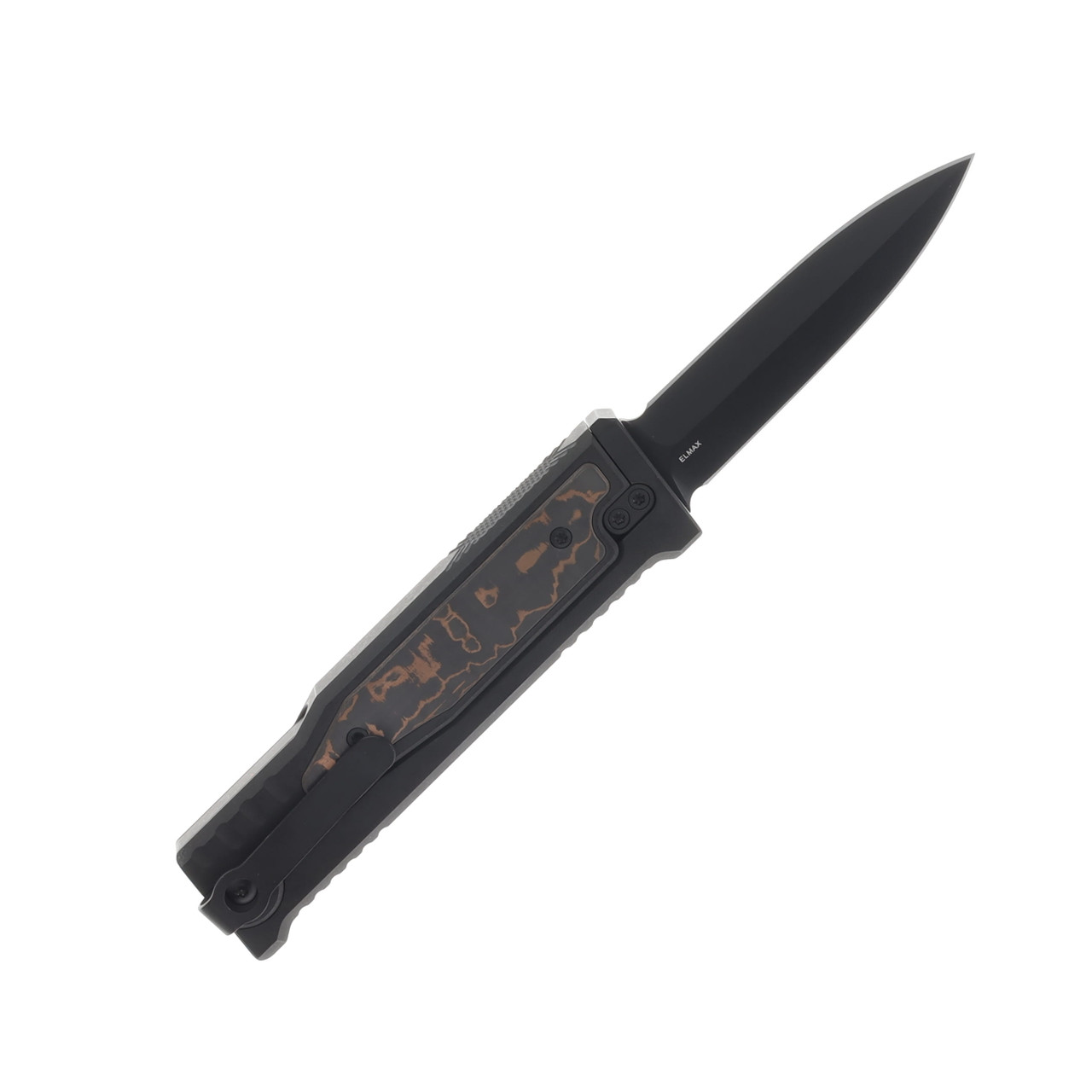 EK.Knifeハンドメイドカスタム、専用GIベルト付きMADEIN.USA Reate EXO-M Safety Lock Gravity Knife Copper Camo Fat Carbon PVD