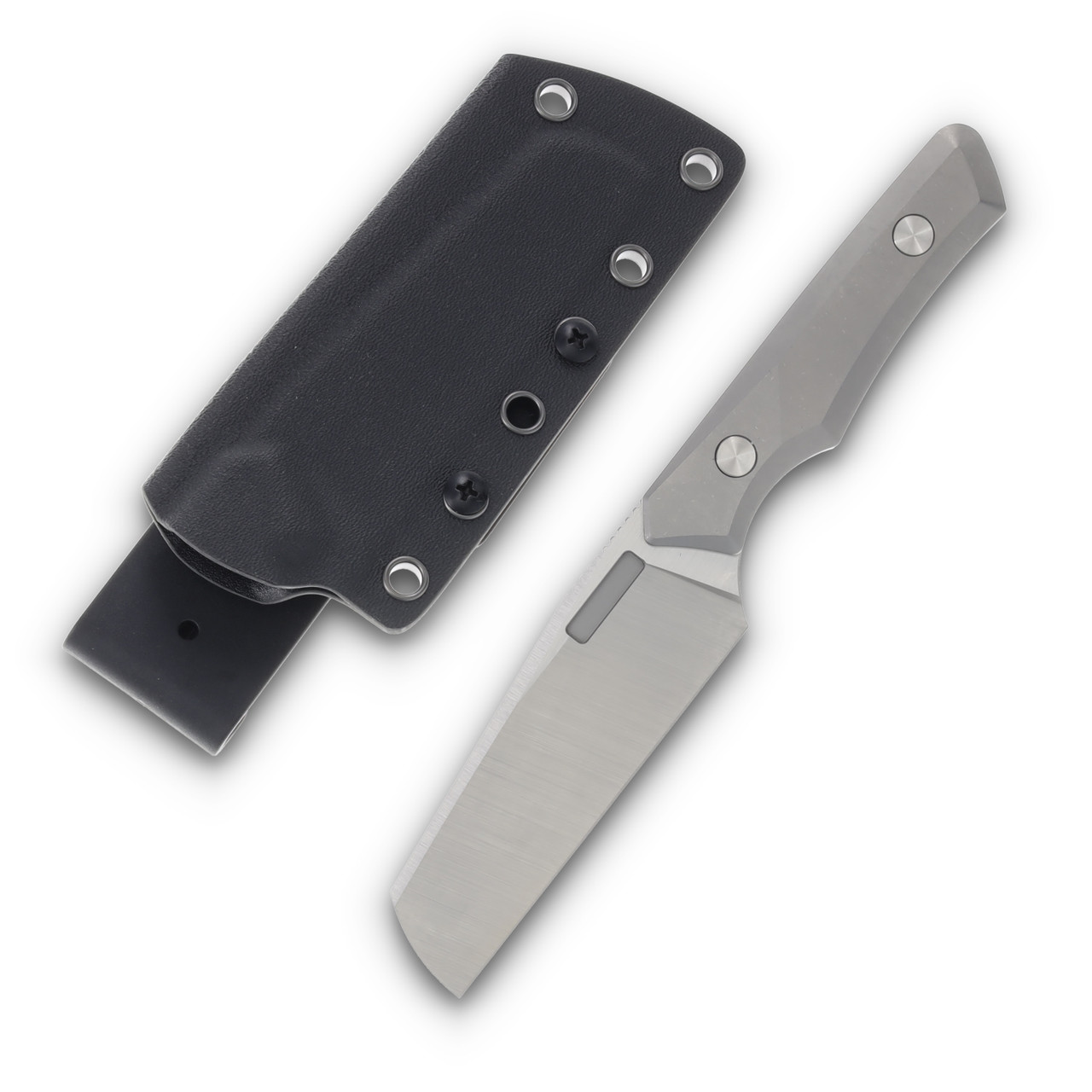 Vero Axon Fixed Blade Knife Belt Satin/Titanium FBK286H-1