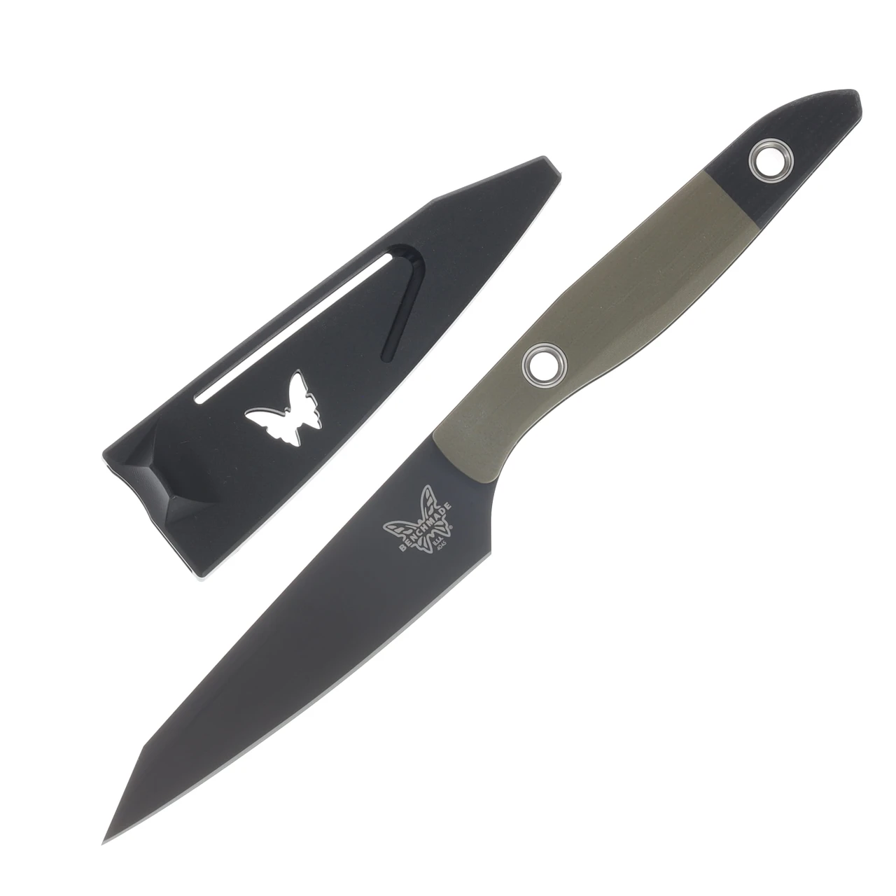 Benchmade True Paring Kitchen Knife OD Green G10 With Black G10 Bolster BM4045BK-01