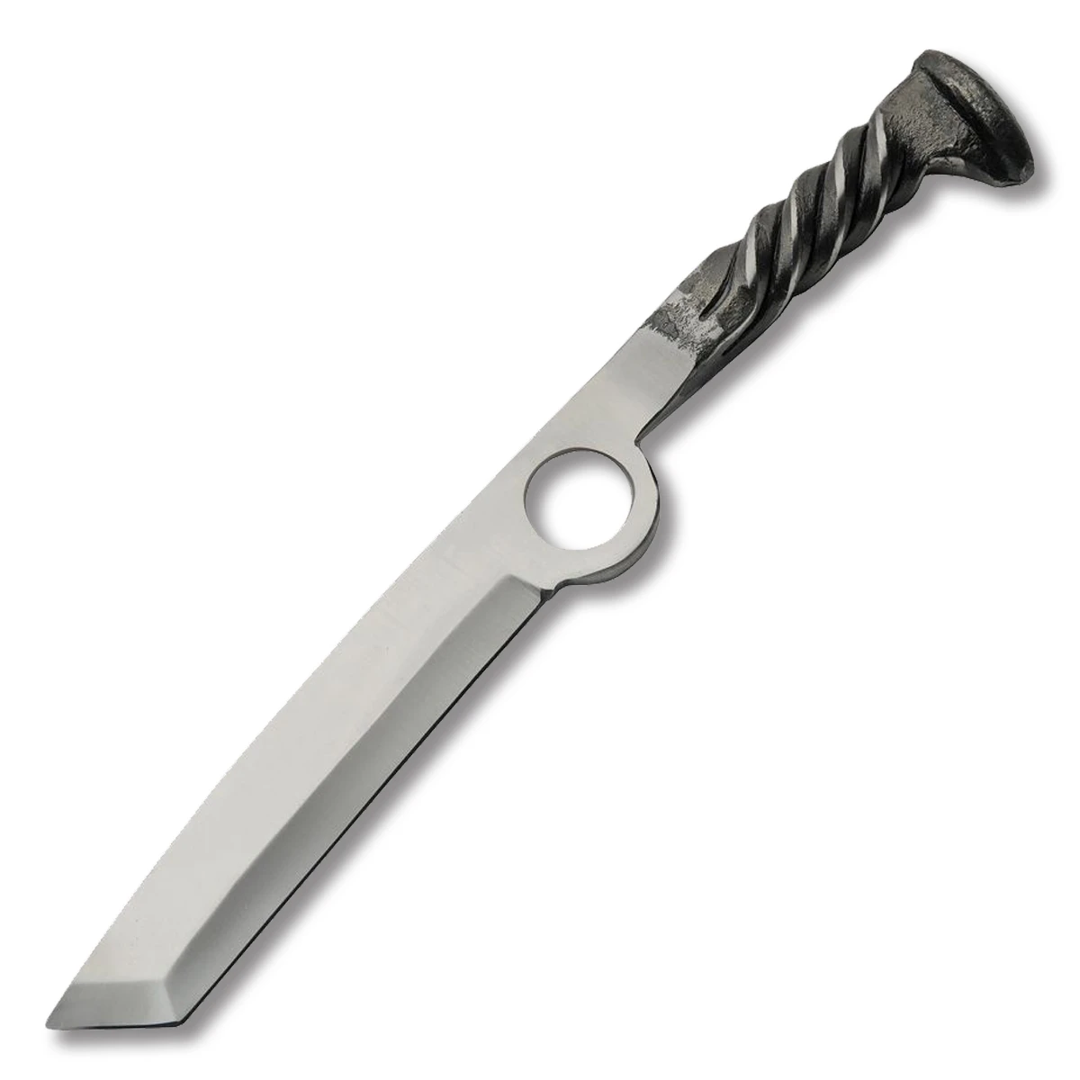 11Inch Railroad Spike Tanto Fixed Blade Knife