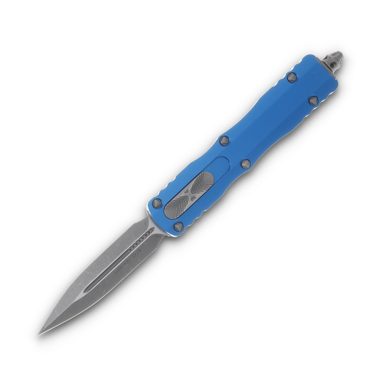 Microtech Knives Dirac Auto OTF Blue D/E 2.92in Apocalyptic Dagger AUMT22510APBL