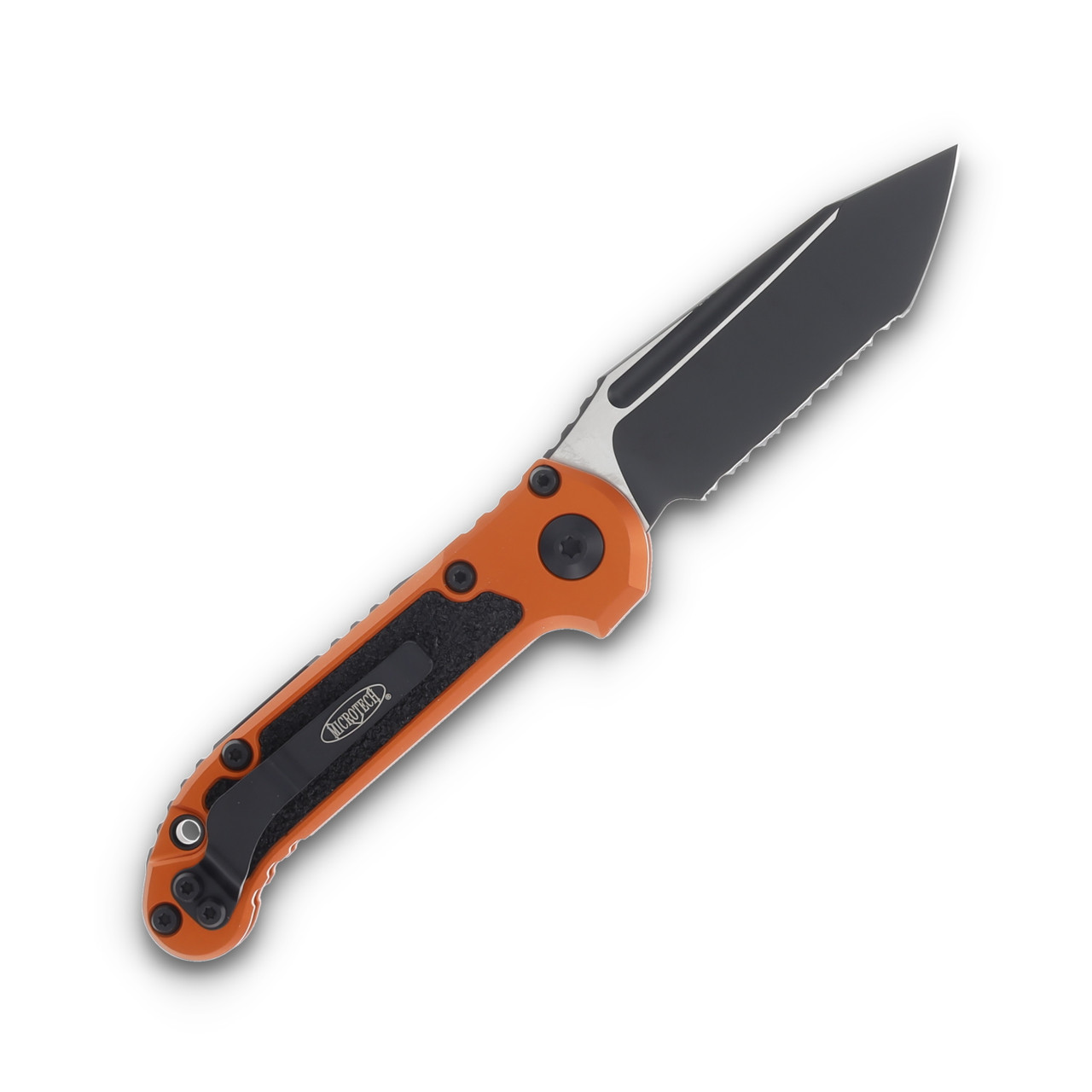 Microtech Knives LUDT Gen III AUTO Orange 3.5in Black Tanto