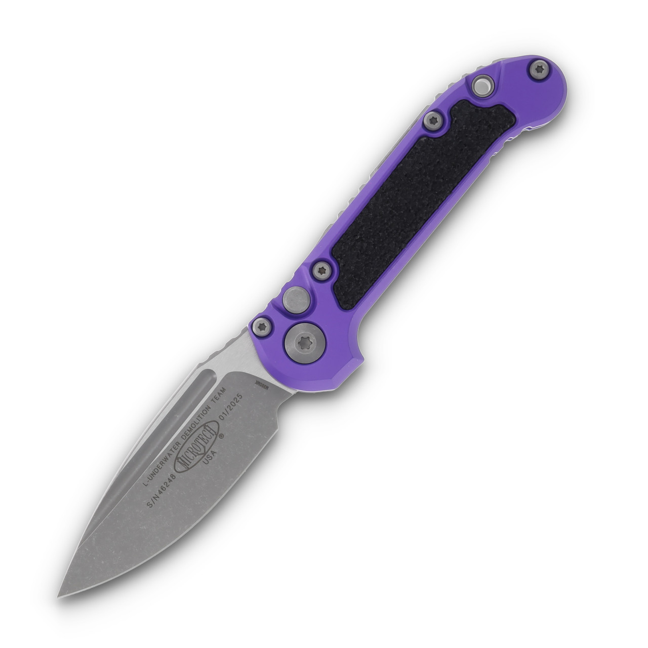 Microtech LUDT Gen III AUTO Purple Folding Knife 3.5in Apocalyptic Drop Point AUMT113510APPU