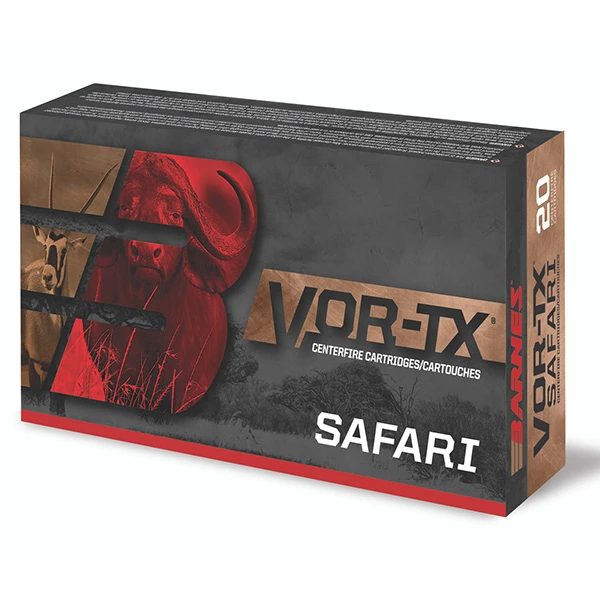 Barnes Bullets VOR-TX Safari 458 Lott Rifle Ammunition 20 Rounds Brass Centerfire 500 Grain Barnes TSX FB 