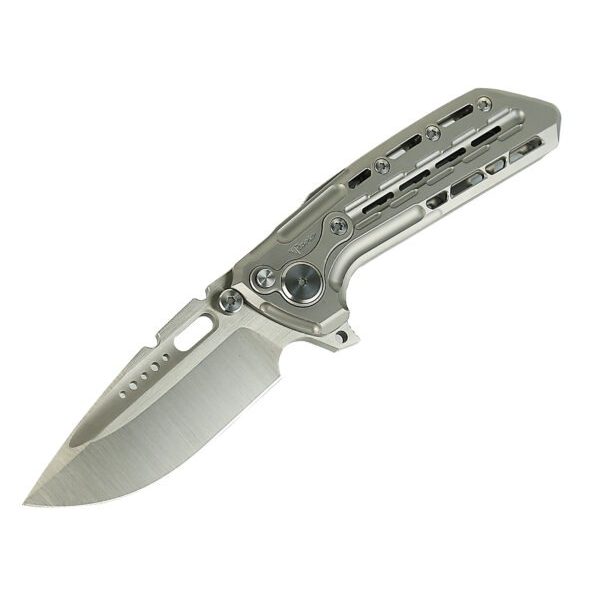 Reate Terminator TX228 Bead Blast 3.7 Inch Plain Belt Satin Drop Point