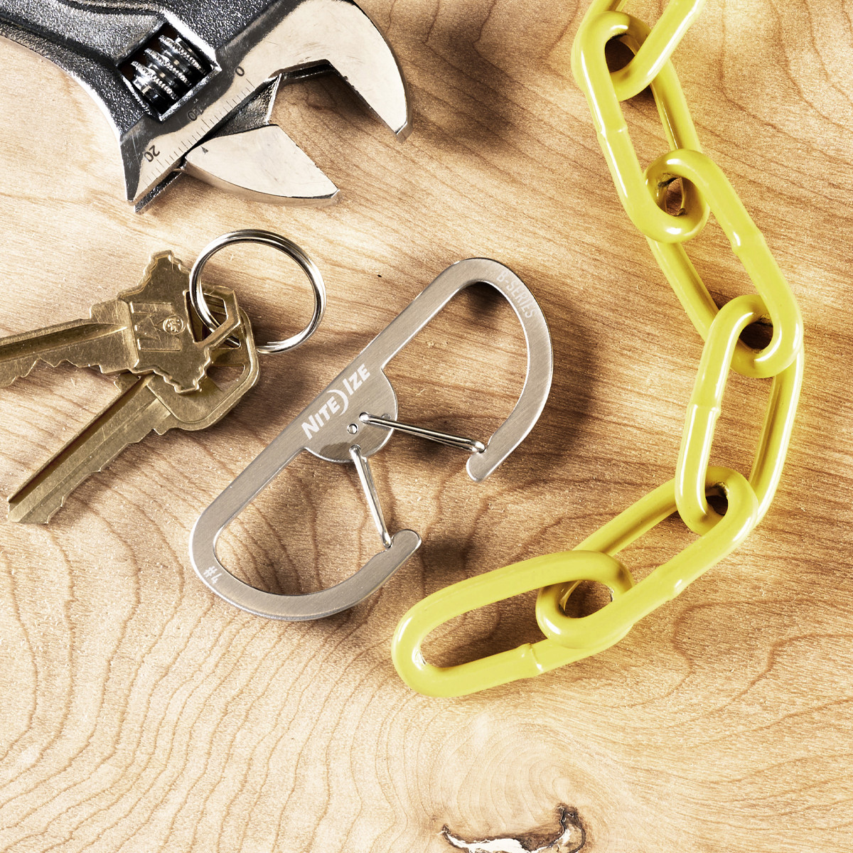Nite Ize B-Series Dual Carabiner # 4 BS4-11-R3 - Smoky Mountain