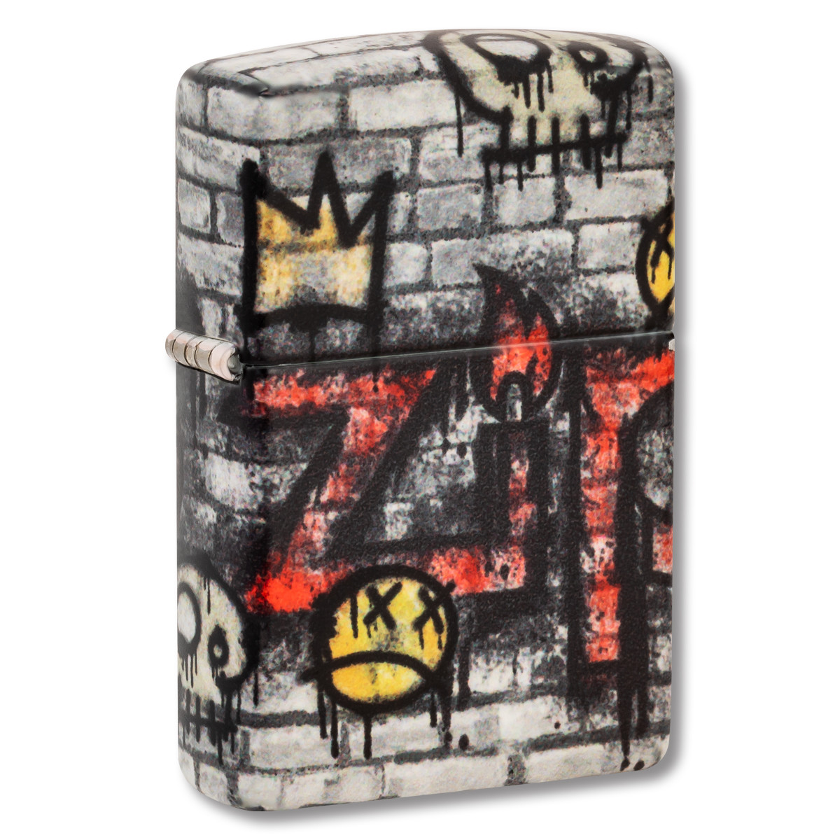 Zippo Lighter 540 Street Art Graffiti Design Matte Finish Front