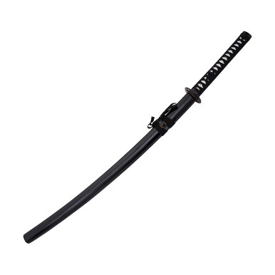Neptune Trading 41in Black Carbon Steel Hand Forged Katana Display