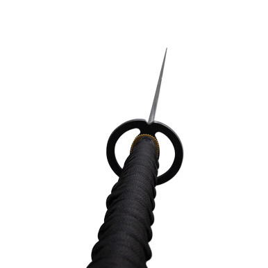 Neptune Trading 41in Black Carbon Steel Hand Forged Katana Display