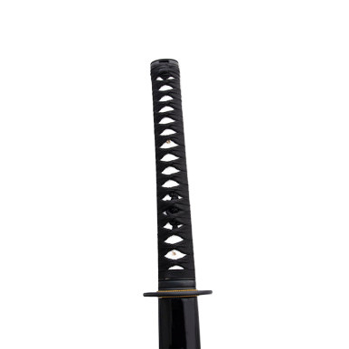 Neptune Trading 41in Black Carbon Steel Hand Forged Katana Display