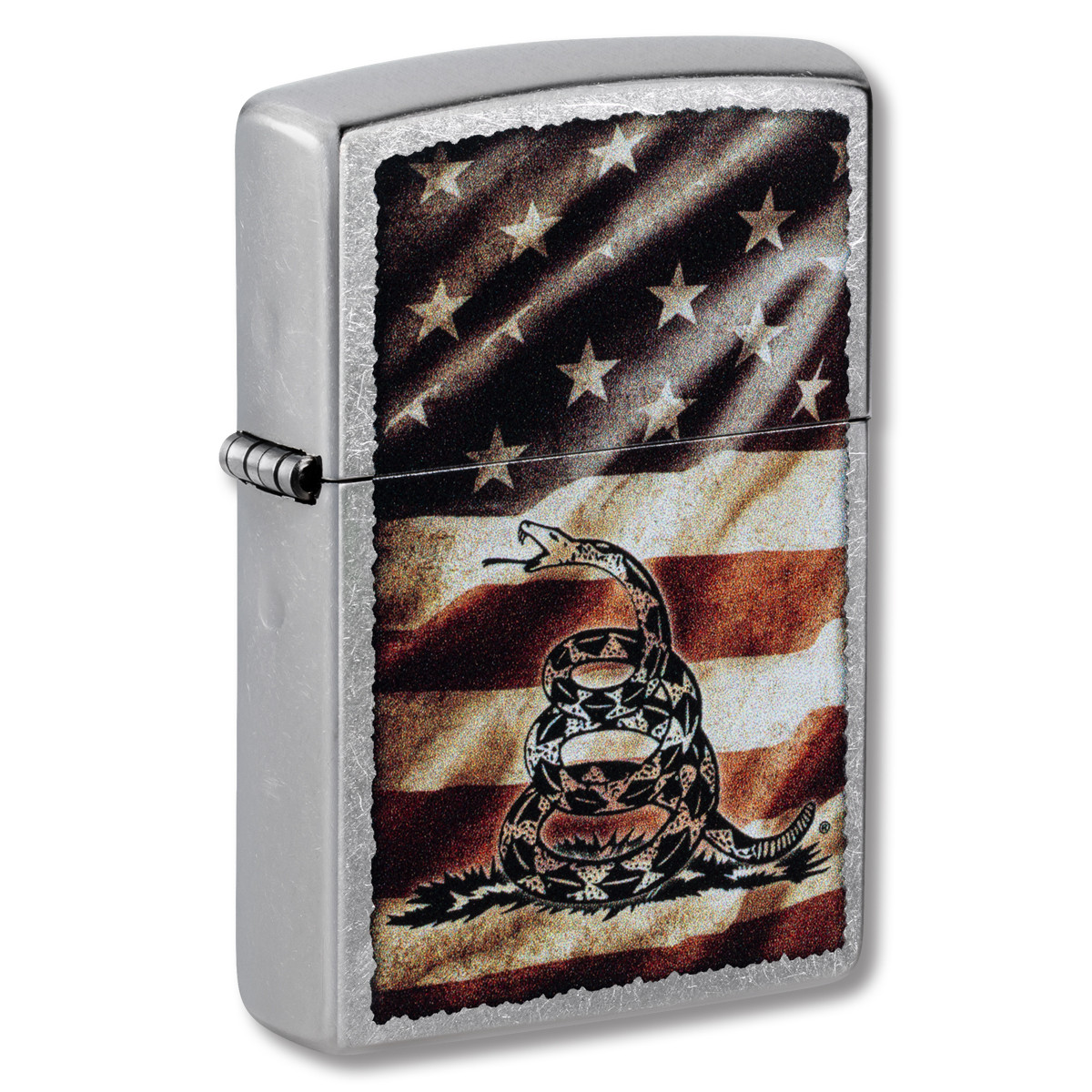 Zippo Don't Tread On Me Weathered Flag