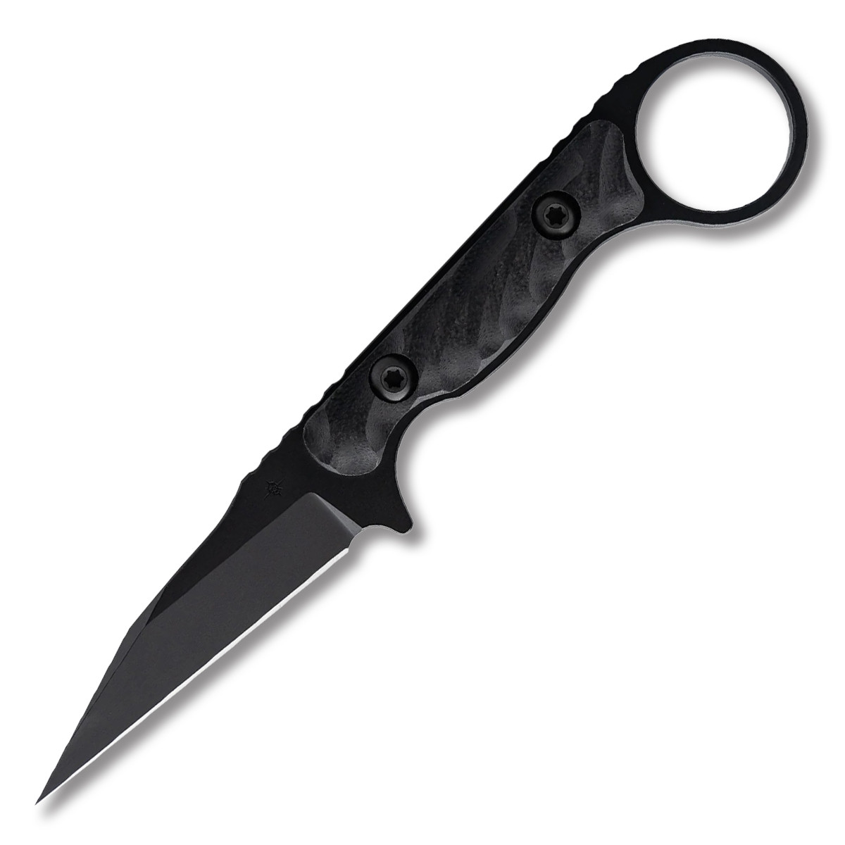 Toor Knives Jank Shank W Socom Fixed Blade 3in Plain Black Wharncliffe 