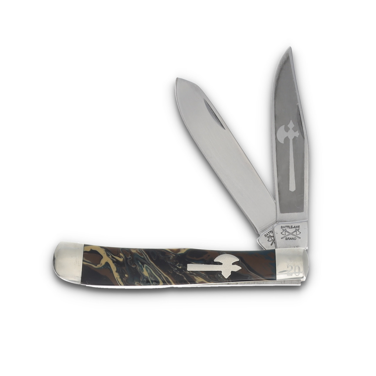 Battle Axe Brand Trapper Woodland Camo Micapearl CCBA19WCAMO