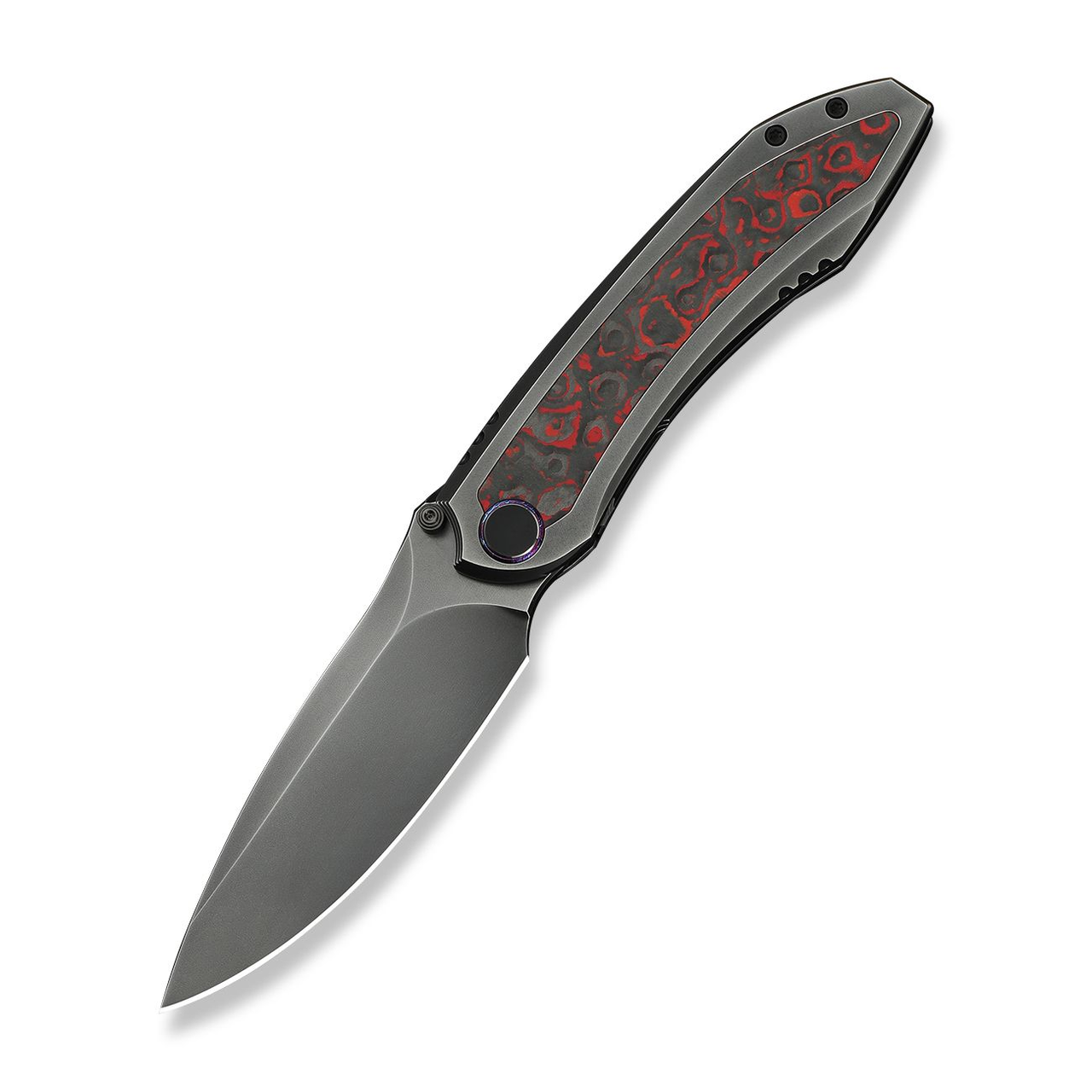 WE Knife Co Winsome Lava Flow 3.74in Plain Polished Gray Drop Point