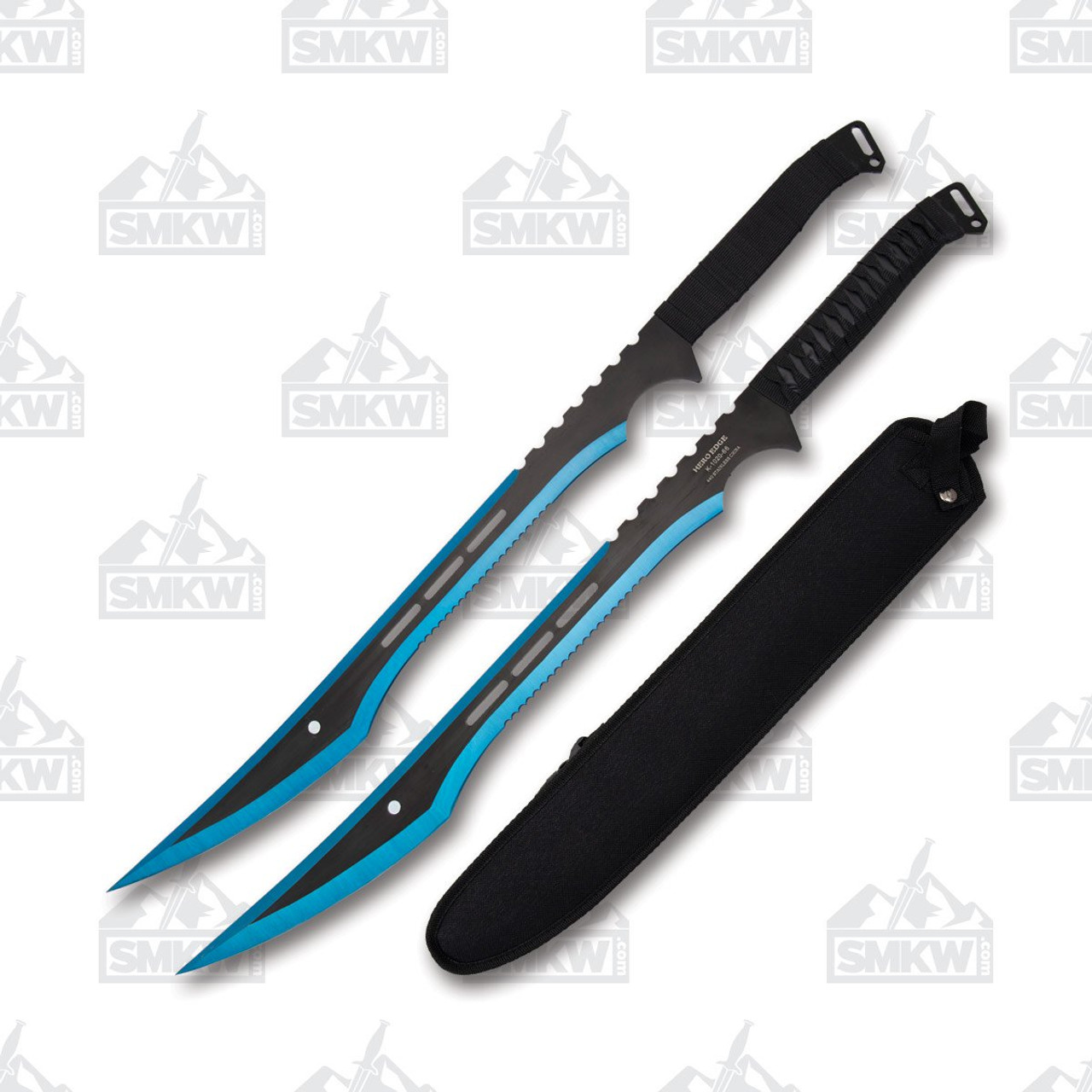 Twin Ninja Swords with Half Guards - Smoky Mountain Knife Works