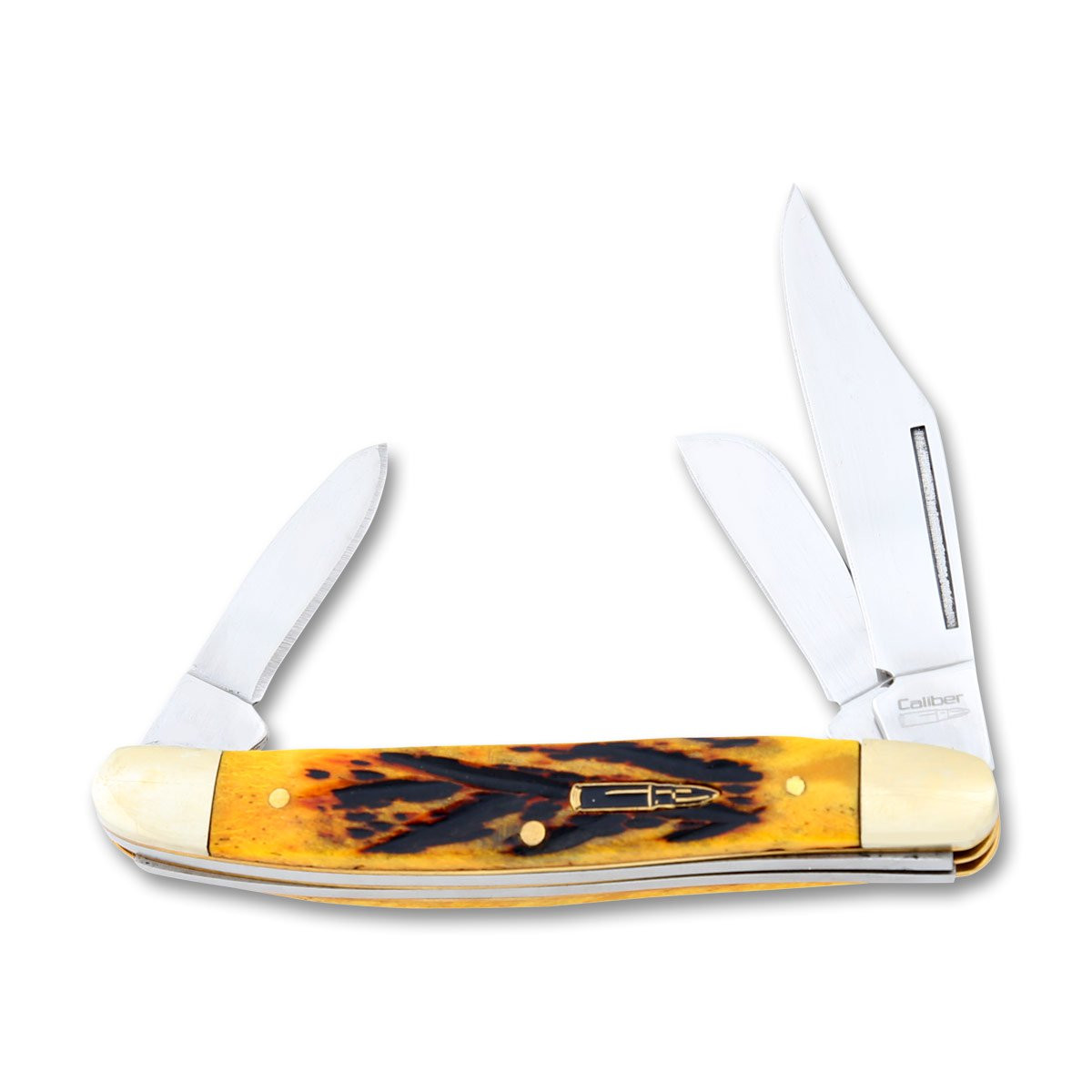Frost Caliber Sagebrush Jigged Bone Stockman Folding Knife FRCAL112