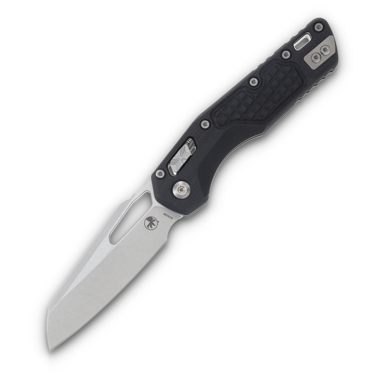 Microtech MSI Ram-Lok Frag G10 Black 3.88in Stonewash Sheepsfoot Blade