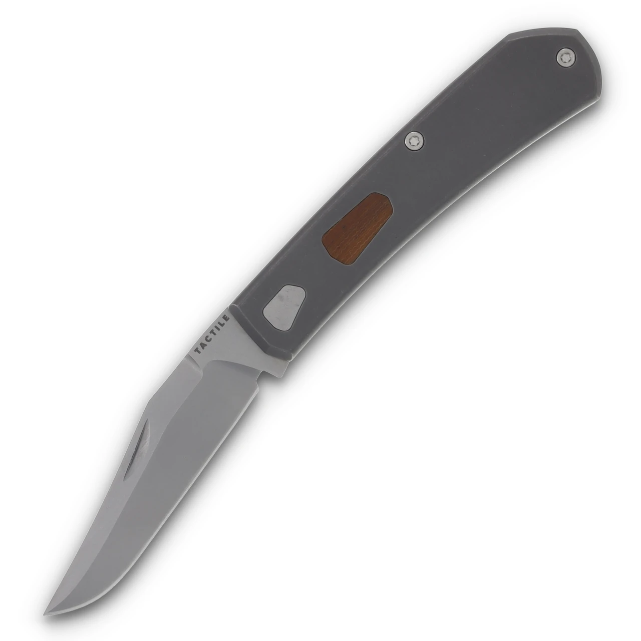 Tactile Ranger Titanium 3.15 Inch Plain Stonewash Clip Point 20-RAW-MC01-TTDW