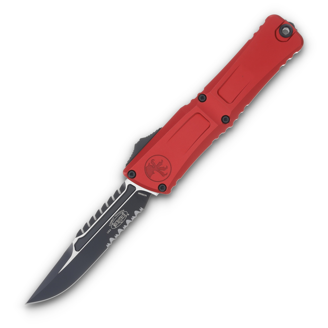Microtech Combat Troodon Gen III Interceptor SS Red 4.12in PS Black Blade