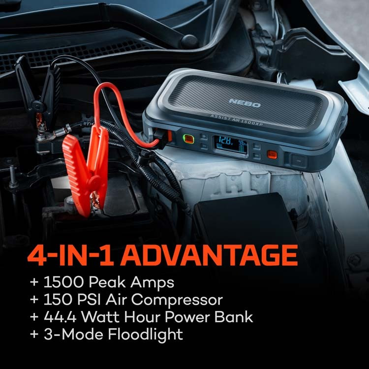 NEBO Assist Air 1500XP Jump Starter & Air Compressor NEB-JMP-0005