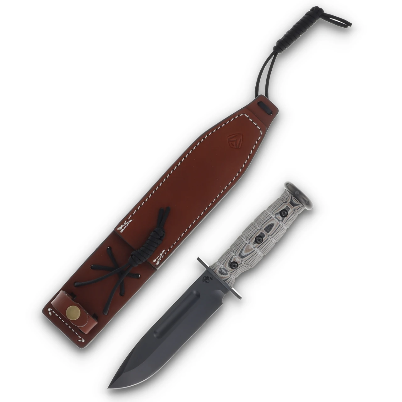 Medford Fighter S35VN DLC Std Blade Multi Layered G10 Handle Leather Sheath MK103SPQ-12LE-SPQ3-Q4