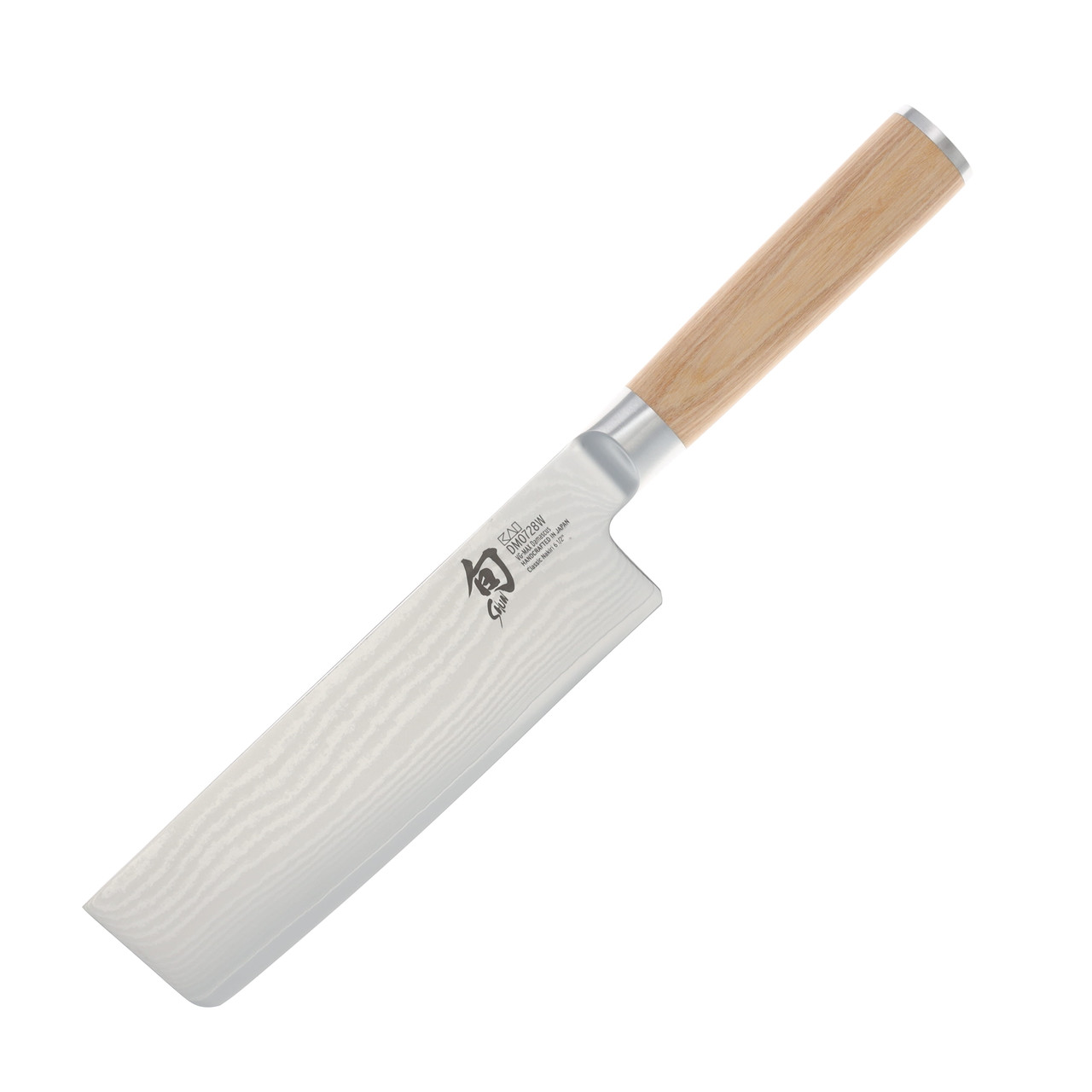 Shun Cutlery Classic Nakiri Knife Blonde 6.5in Plain Damascus Nakiri SDM0728W