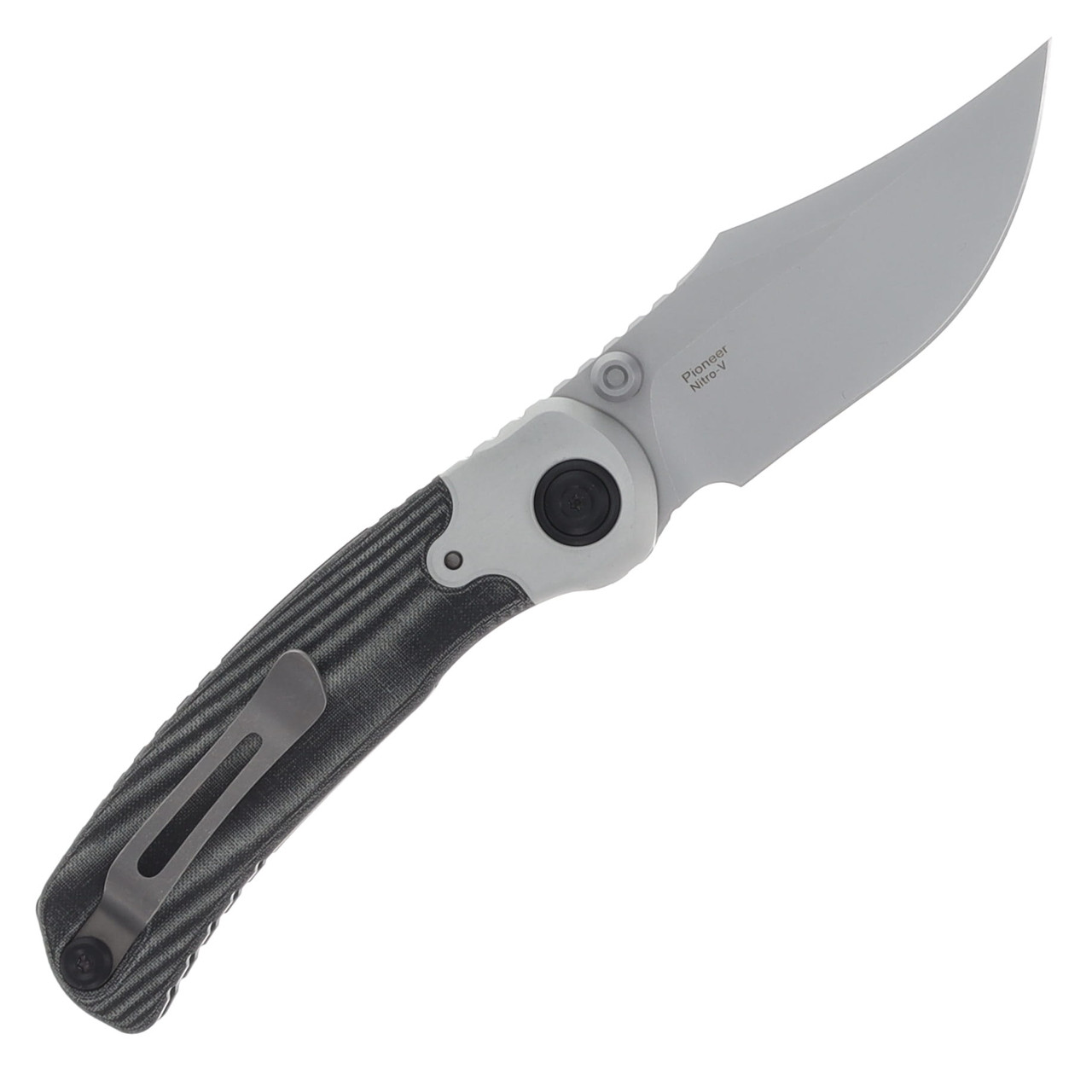 Kizer Pioneer L.F Design 3.2 Inch Plain Stonewash Modified Bowie