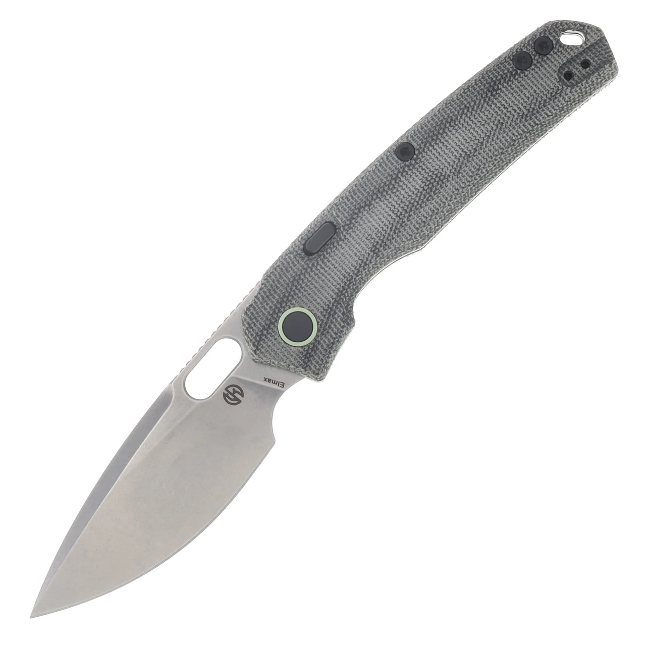 Vosteed Psyop Top Liner Lock Knife Black 3.32in Stonewash Drop Point Blade A2211