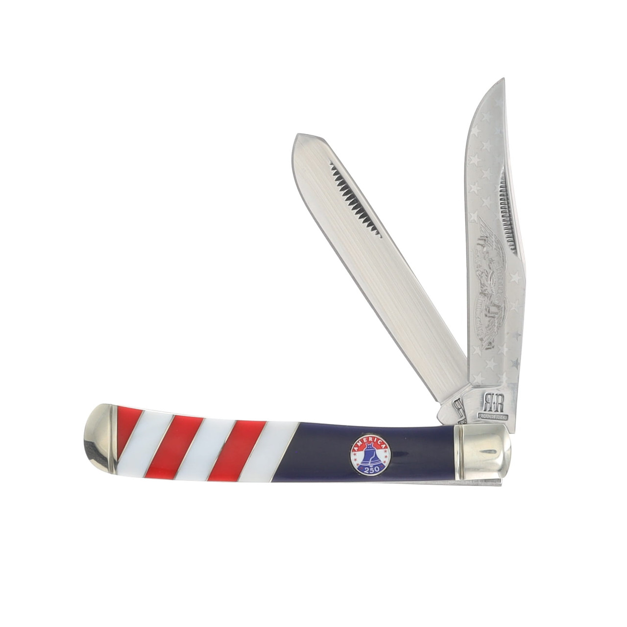 Rough Rider America 250th Anniversary Trapper Folding Knife RR2730
