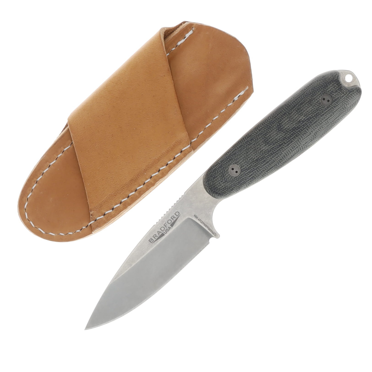 Bradford Limited Guardian 3.5 3.5 Inch Plain Stonewash Drop Point BRAD3316