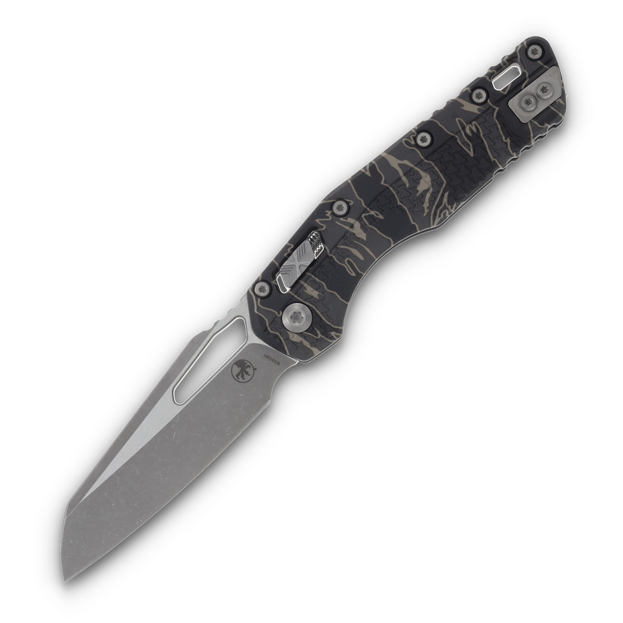 Microtech Knives MSI Ram-Lok Folding Knife Tiger Stripe Camo 3.88in Apoc Blade MT210T10APPMTSC