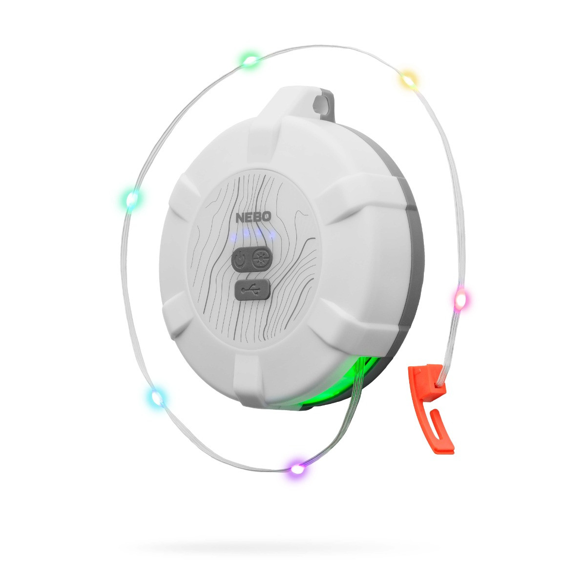 NEBO LUNA 400 LUMEN LATERN + RETRACTABLE STRING LIGHT 