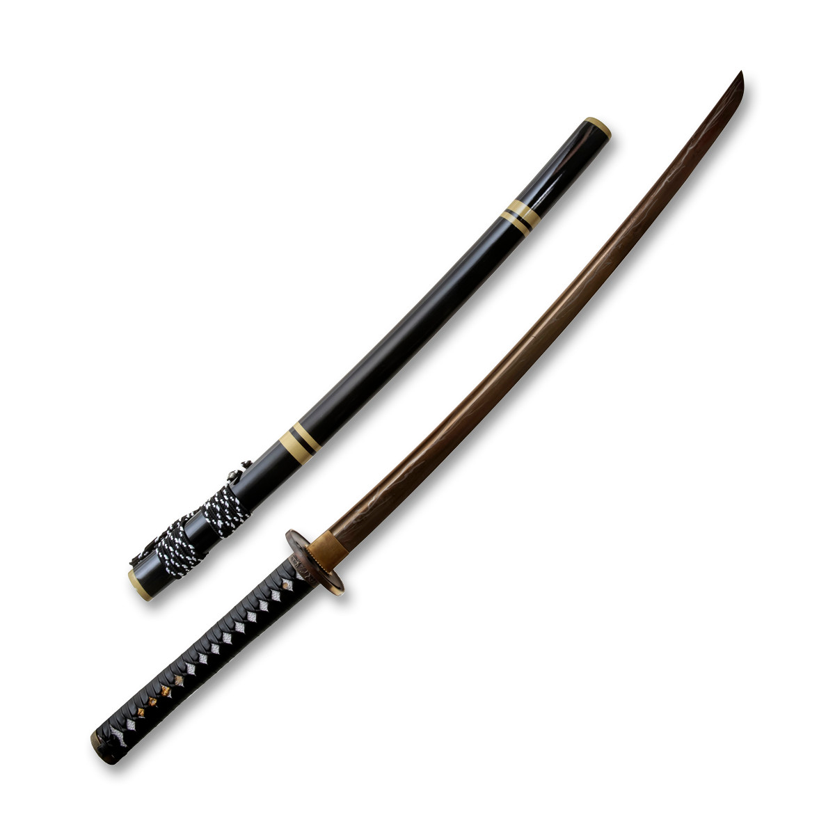 SZCO Supplies Grasshopper Samurai Sword Cord Wrapped 28in Plain