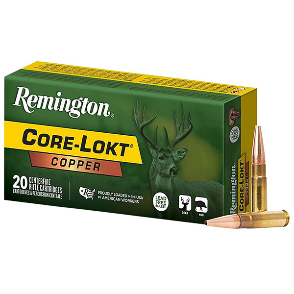 Remington Core-Lokt Copper 300 Blackout Rifle Ammunition 20 Rounds Brass Centerfire 120 Grain Core-Lokt Copper HP