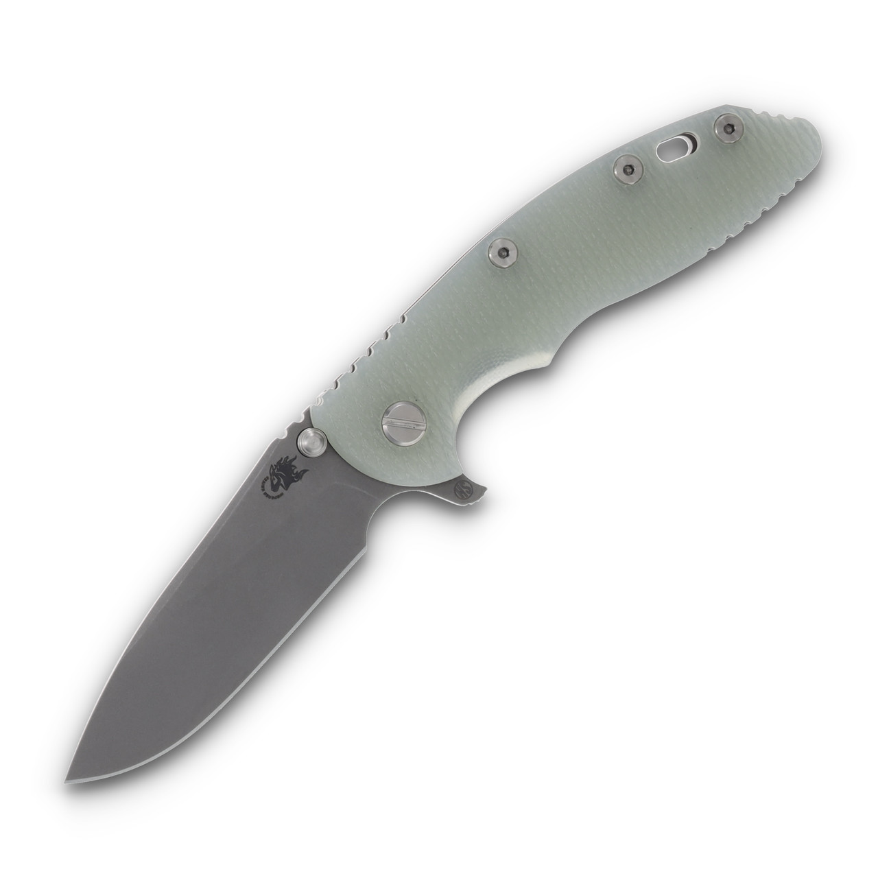 Hinderer XM-18 Skinny Slicer Translucent Green 3.5in Plain Working