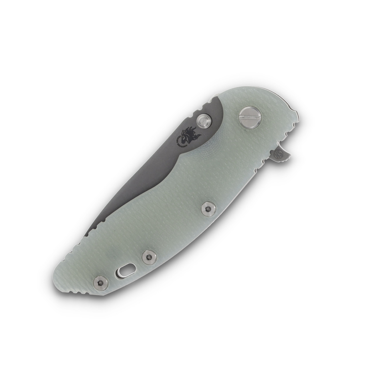 Hinderer XM-18 Skinny Slicer Translucent Green 3.5in Plain Working