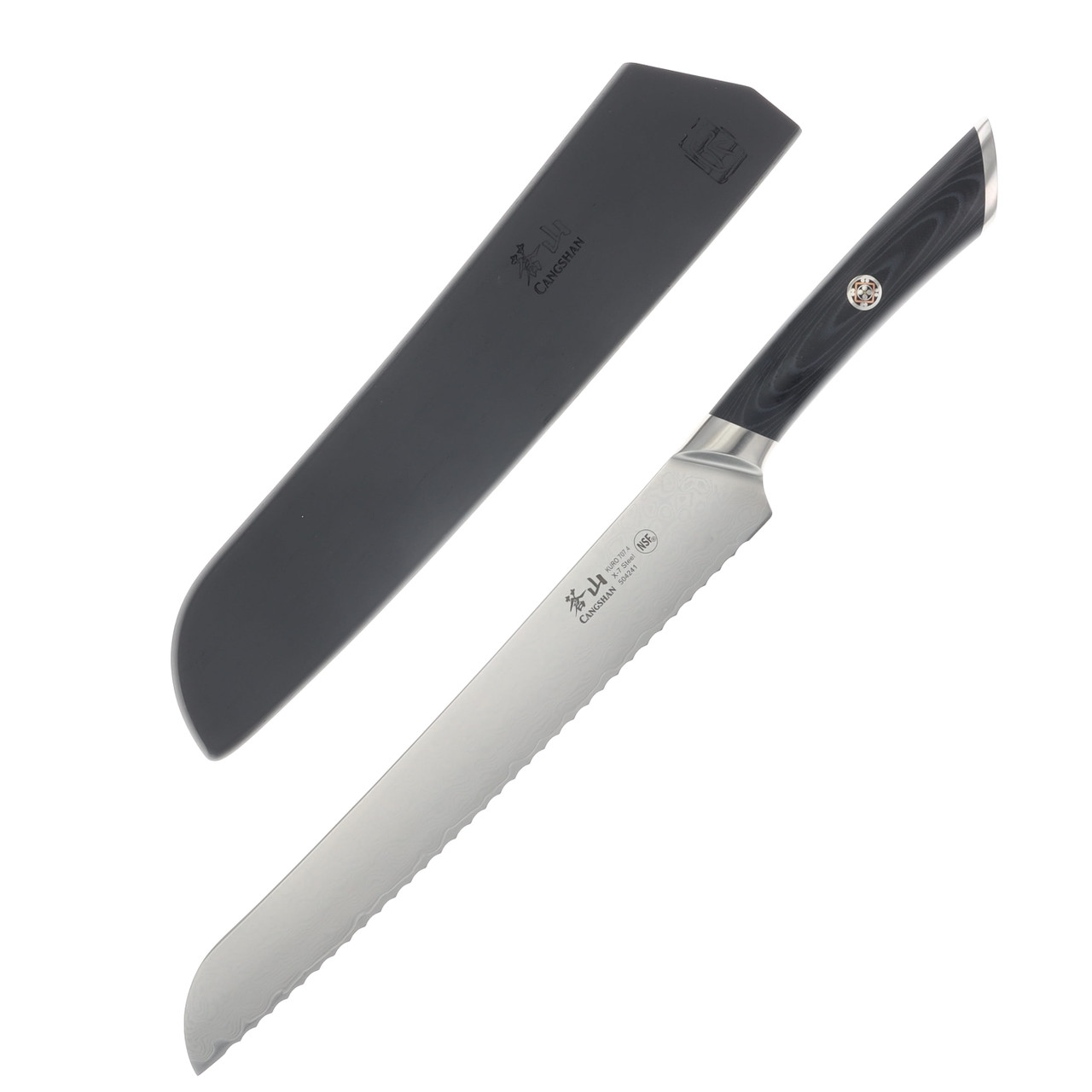Cangshan Kuro Series 9" Bread Knife With Sheath 504241