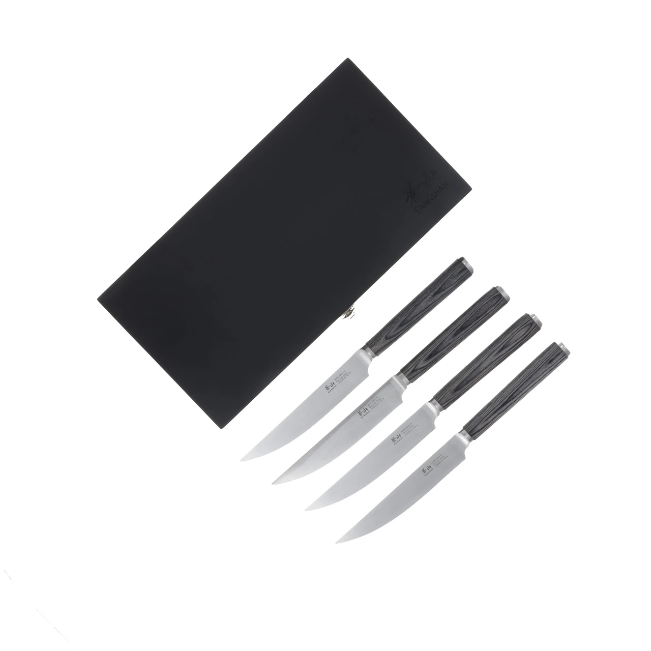 Cangshan 4 pc Pakkawood Steak Knife Set With Box 10300535