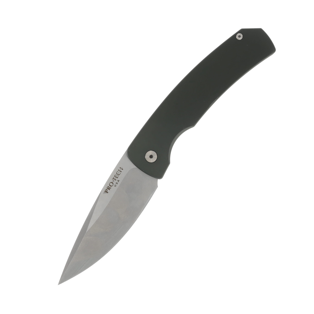 Pro Tech Auto Magic 2 Mike "Whiskers" Allen Design Solid Green Handle Stonewash Blade AUPTM2601-GREEN