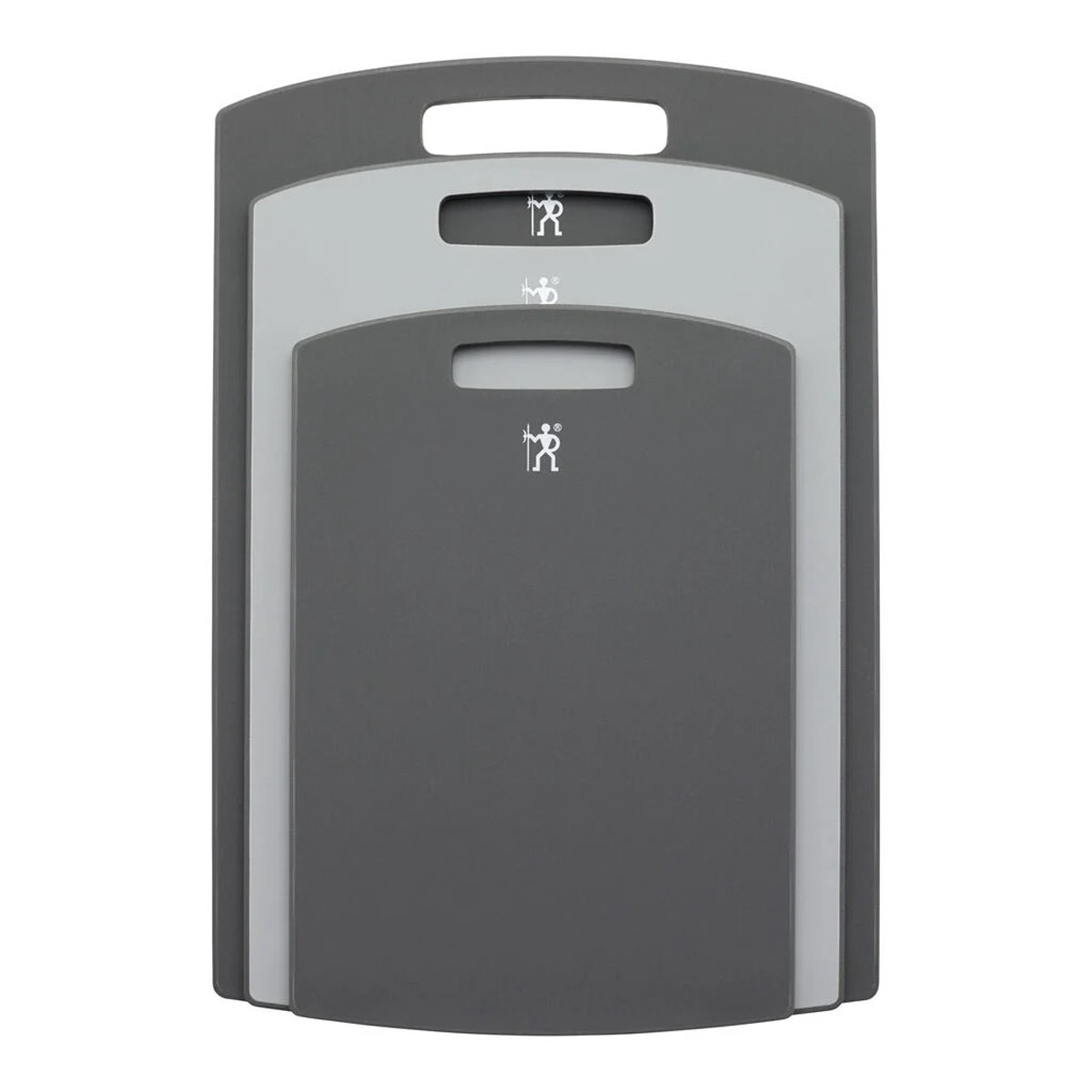 Henckels 3 pc Grey Cutting Board Set Grey Trim 1027380