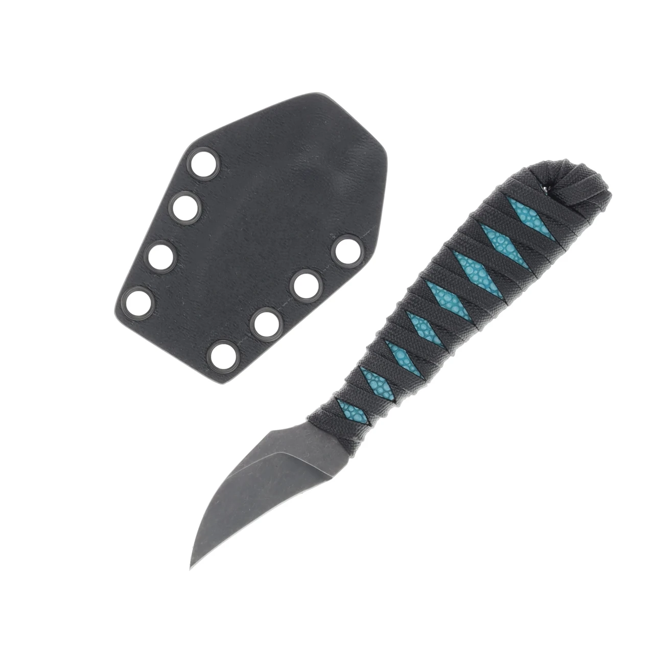 Auxillary Mfg. Tsume- Stingray Wrapped Handle- Teal AMTSUME-SWH-T