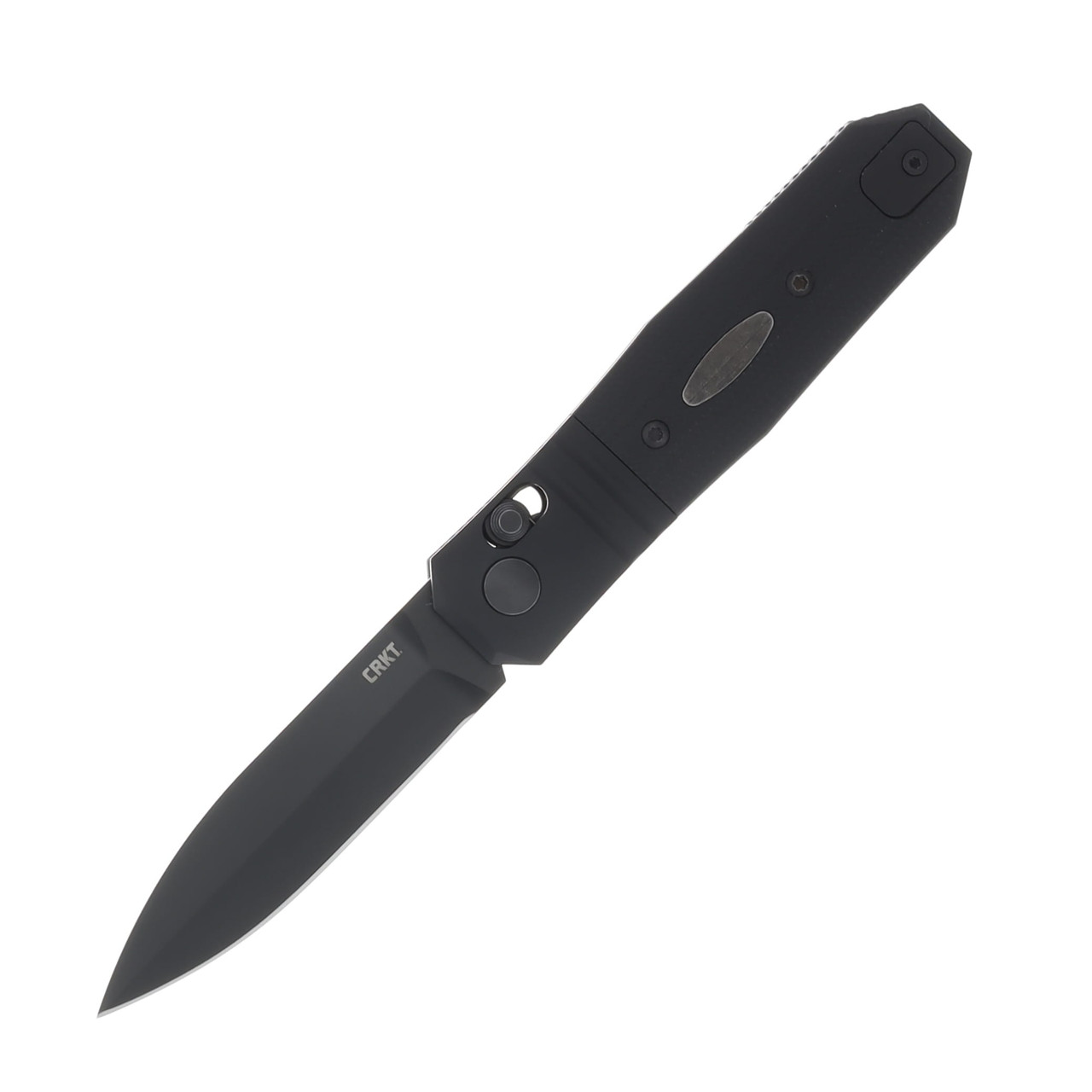 CRKT Redemption Compact 3.28 Inch Plain Black PVD Spear Point CRK550KKP
