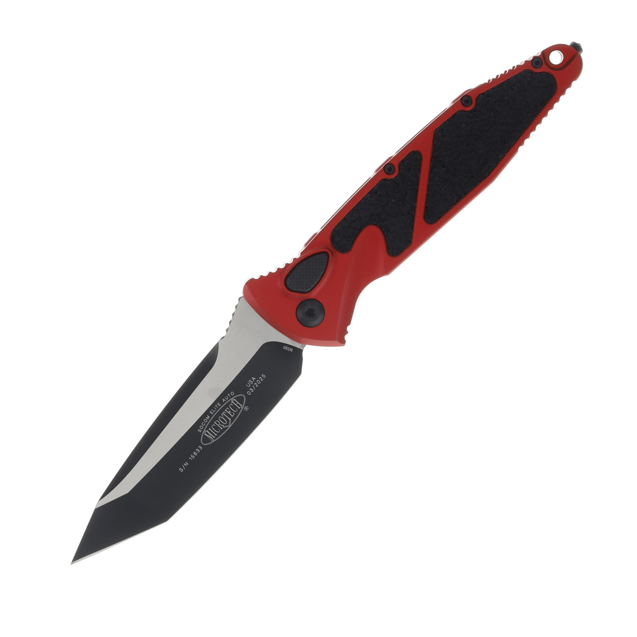 Microtech SOCOM Elite Automatic Knife DLC Tanto/Red AUMT161A1RD