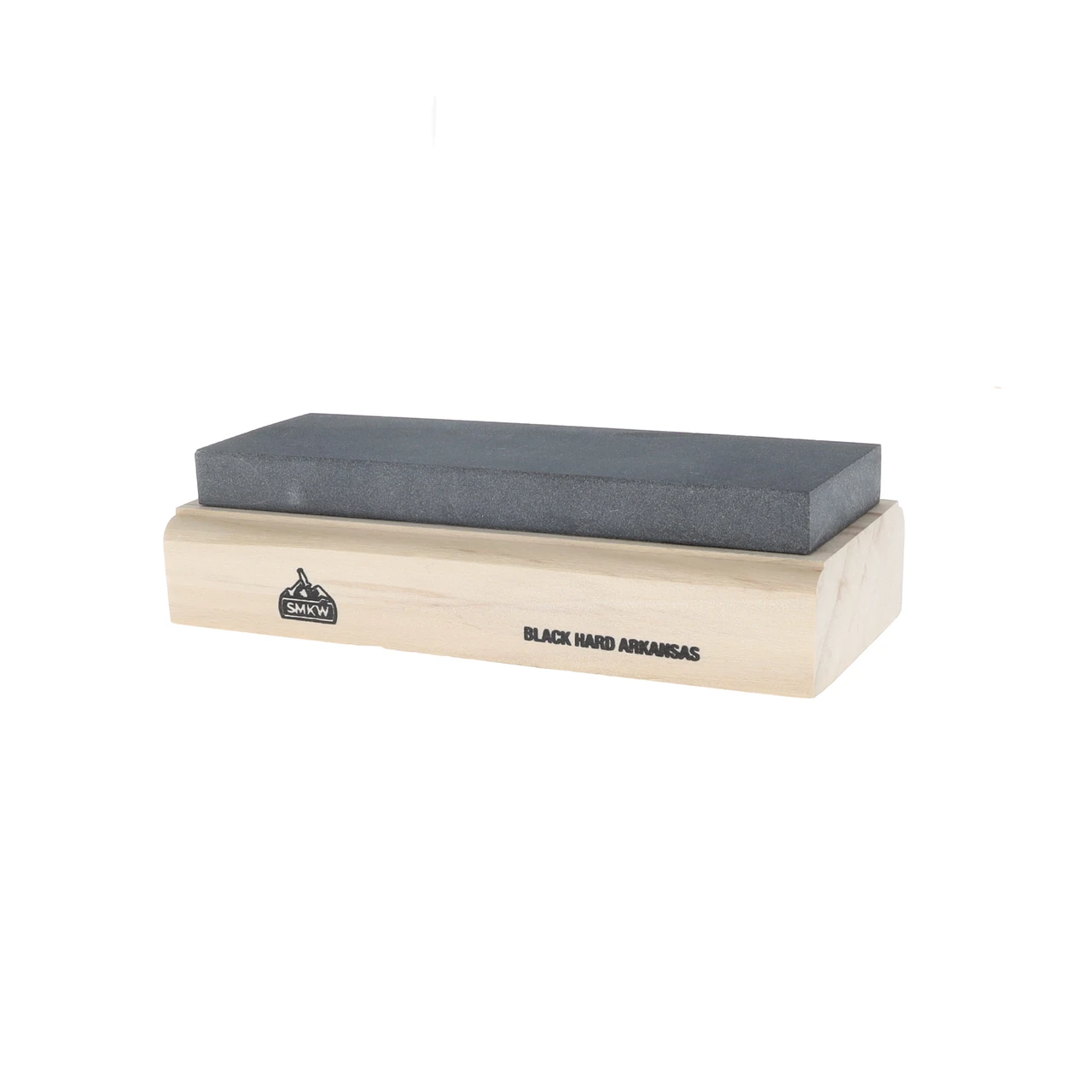 AAPCO Wood Mounted Hard Black Arkansas Bench Stone 6 x 2 x 0.5Inch AAWMBSBH6