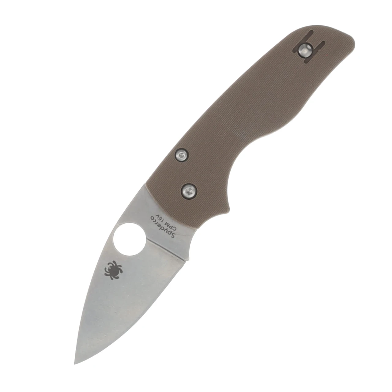 Spyderco Lil Native Sprint Run Brown 2.42 Inch Plain Satin Leaf SPC230GPBN15V