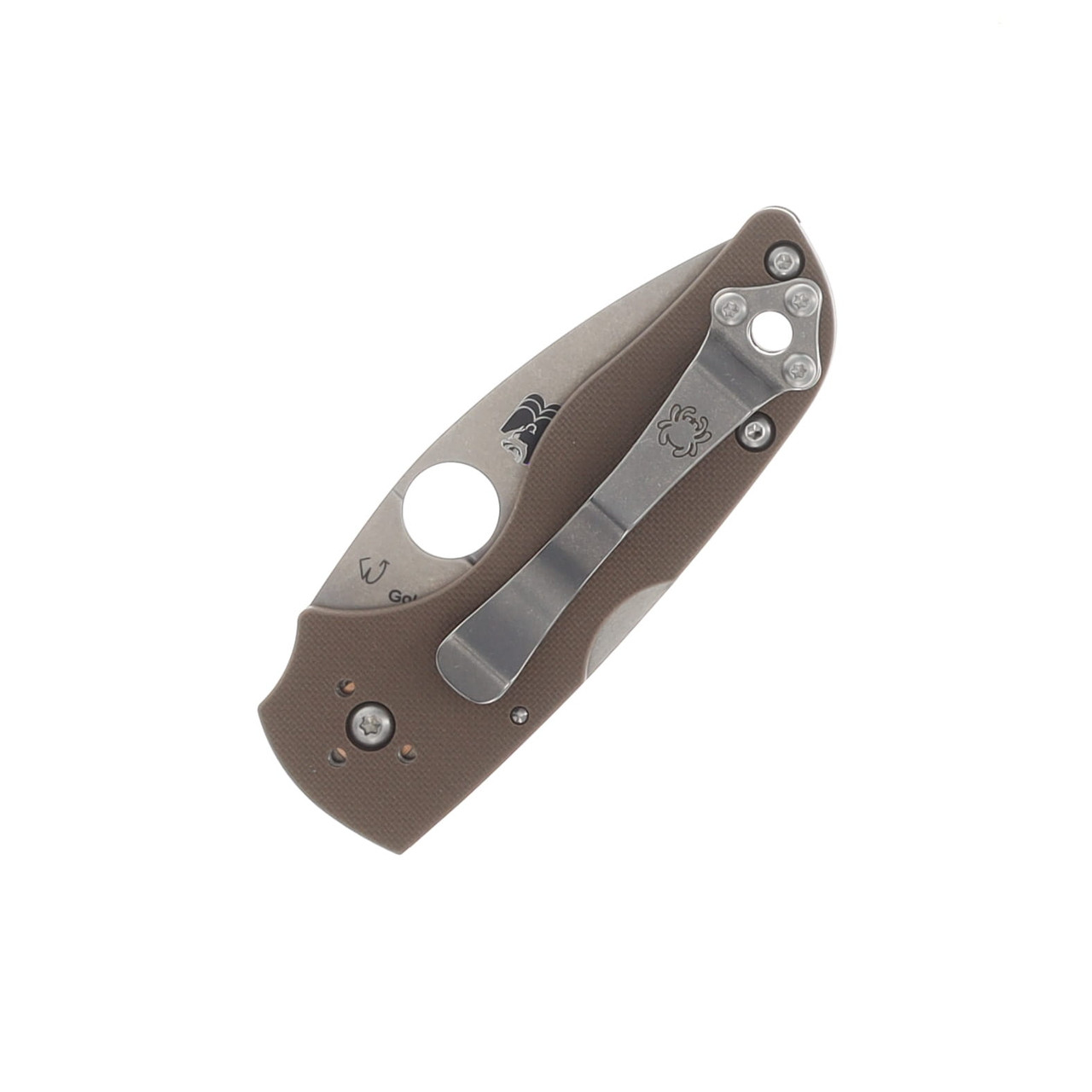Spyderco Lil Native Sprint Run Mid Backlock Brown 2.42 Plain Satin